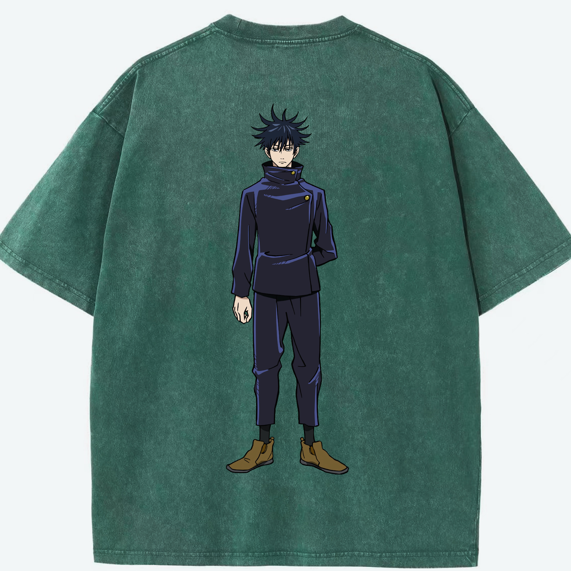 （画像用） 呪術廻戦 Jujutsu Kaisen 綿100% ヴィンテージ風 半袖Tシャツ（背面プリント）